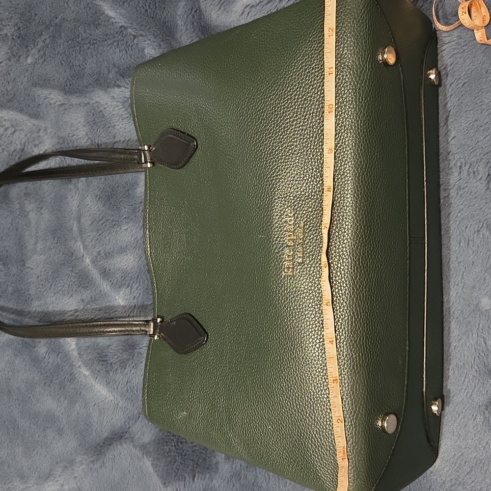 Kate Spade Forest Green Leather Handbag - Picture 6 of 17